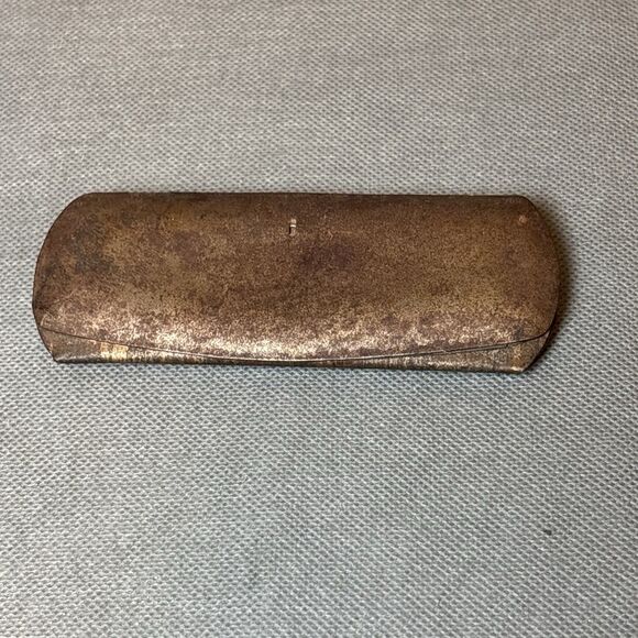 Lot 2 Antique 1900s Eyeglasses Gold Round Wire Frame Spectacles w/Case Edwardian - Picture 9 of 15